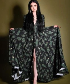 LBHM Clarice Coat Dress In Black Ground Garden Of Eden Crepe | Laura Byrnes & Hope Johnstun What's New, Pussycat? 13 LBHM Clarice Coat Dress In Black Ground Garden Of Eden Crepe | Laura Byrnes & Hope Johnstun What's New, Pussycat?