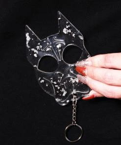 Koasted Silver Flake Amorè Resin Keychain