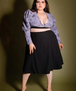 Laura Byrnes Design What's New, Pussycat? Viva 40s Style Tulip Skirt In Solid Black Crepe | Laura Byrnes 20 Laura Byrnes Design What's New, Pussycat? Viva 40s Style Tulip Skirt In Solid Black Crepe | Laura Byrnes