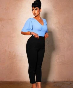 LB Cropped Trousers In Black Twill | Laura Byrnes Design What's New, Pussycat?