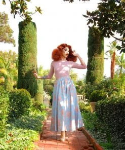 LBHM Final Sale - Amalie Ballerina Maxi Skirt In Take Me To Versailles | Laura Byrnes & Hope Morrison Shop All In-Stock Items By Size