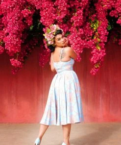 LBHM Final Sale - Ella Vintage Style Sun Dress In Take Me To Versailles | Laura Byrnes & Hope Morrison