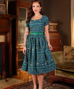 LBHM Shop All In-Stock Items By Size Final Sale - The Gena Vintage Day Dress In Celtic Unity | Laura Byrnes & Hope Morrison 8 LBHM Shop All In-Stock Items By Size Final Sale - The Gena Vintage Day Dress In Celtic Unity | Laura Byrnes & Hope Morrison
