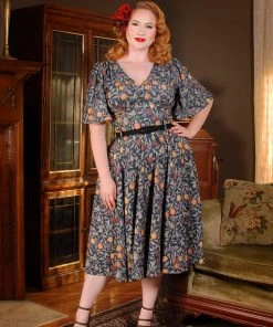 LBHM Final Sale - Doris Vintage Swing Skirt In Night In Eden Fruit Print | Laura Byrnes & Hope Morrison 22 LBHM Final Sale - Doris Vintage Swing Skirt In Night In Eden Fruit Print | Laura Byrnes & Hope Morrison