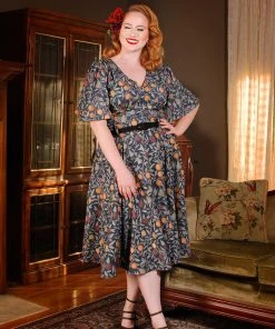 LBHM Final Sale - Doris Vintage Swing Skirt In Night In Eden Fruit Print | Laura Byrnes & Hope Morrison 24 LBHM Final Sale - Doris Vintage Swing Skirt In Night In Eden Fruit Print | Laura Byrnes & Hope Morrison