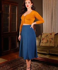 Laura Byrnes Design Viva 40s Tulip Skirt In Ink Blue Crepe | Laura Byrnes 11 Laura Byrnes Design Viva 40s Tulip Skirt In Ink Blue Crepe | Laura Byrnes