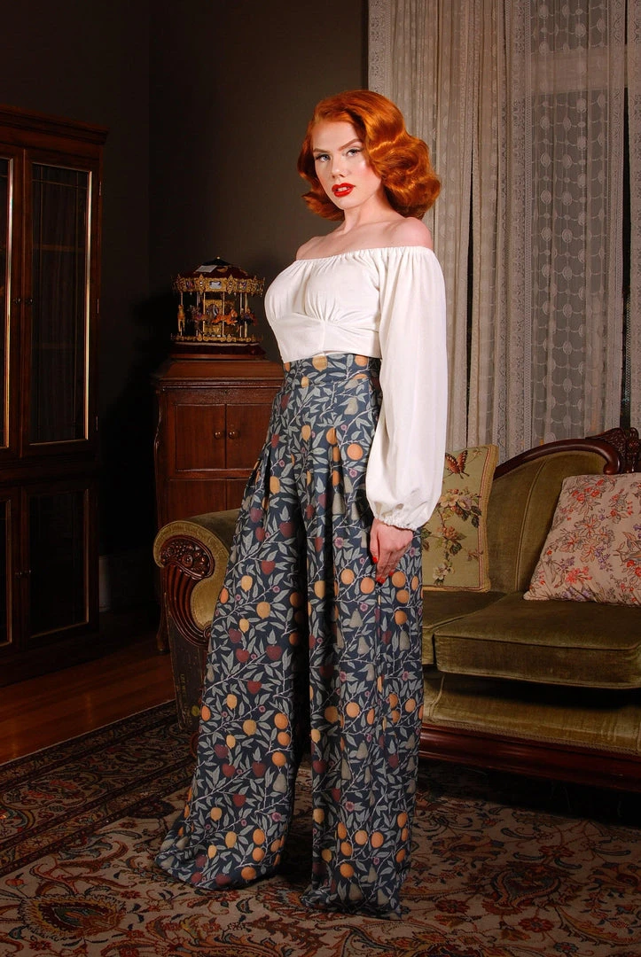 Pinup Girl Clothing Final Sale - Swann Long Sleeve Peasant Top In Ivory Stretch Velvet | Pinup Couture 8 Pinup Girl Clothing Final Sale - Swann Long Sleeve Peasant Top In Ivory Stretch Velvet | Pinup Couture