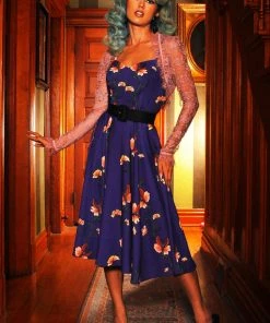 Final Sale - Gothic Glamour | Gothic Lace Bolero In Mauve | Pinup Couture Shop All In-Stock Items By Size