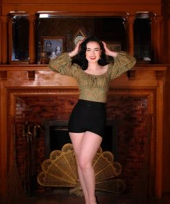 Shop All In-Stock Items By Size Allison Shorts In Black Bengaline | Traci Lords For Couture For Every Body