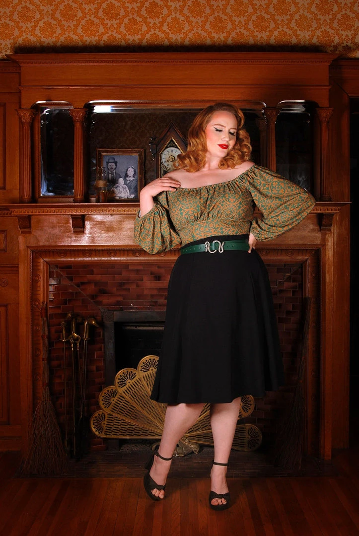 Laura Byrnes Design What's New, Pussycat? Viva 40s Style Tulip Skirt In Solid Black Crepe | Laura Byrnes 12 Laura Byrnes Design What's New, Pussycat? Viva 40s Style Tulip Skirt In Solid Black Crepe | Laura Byrnes