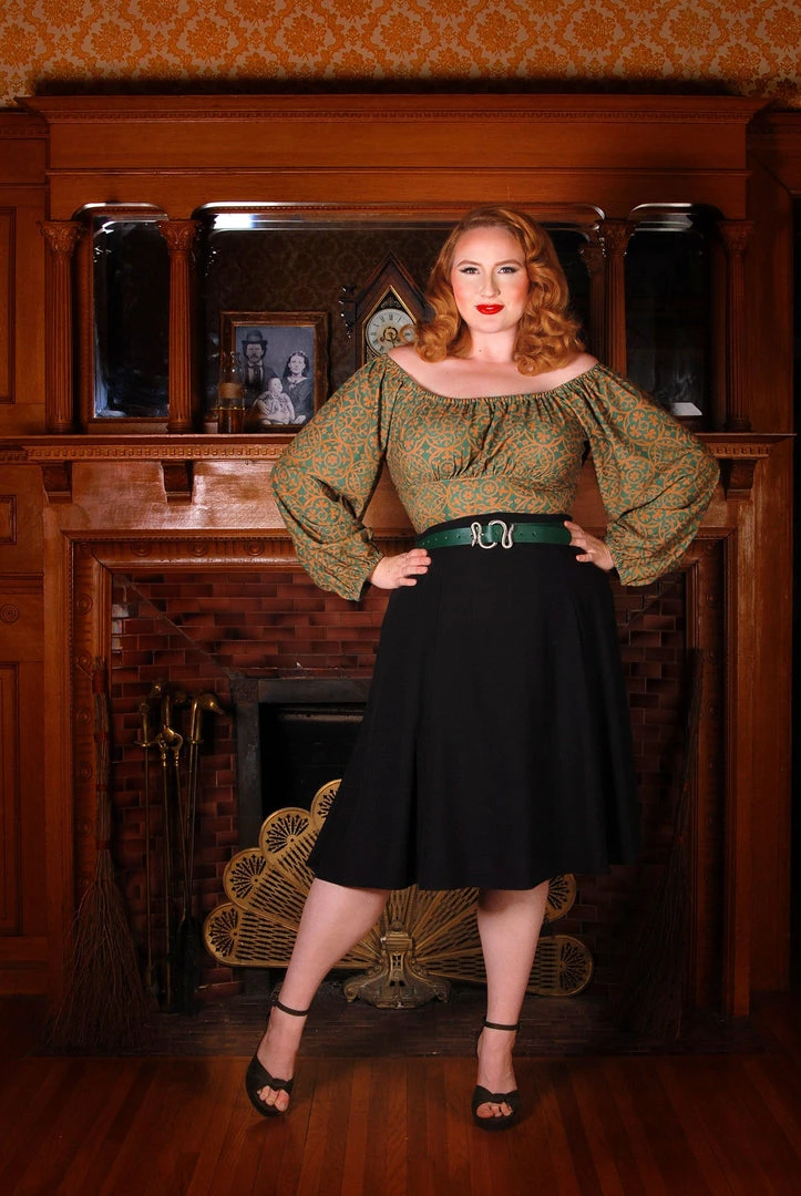 Laura Byrnes Design What's New, Pussycat? Viva 40s Style Tulip Skirt In Solid Black Crepe | Laura Byrnes 11 Laura Byrnes Design What's New, Pussycat? Viva 40s Style Tulip Skirt In Solid Black Crepe | Laura Byrnes