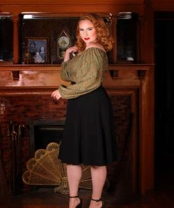 LBHM Final Sale - Swann Long Sleeve Peasant Top In Gold Medallions | Laura Byrnes & Hope Morrison Shop All In-Stock Items By Size