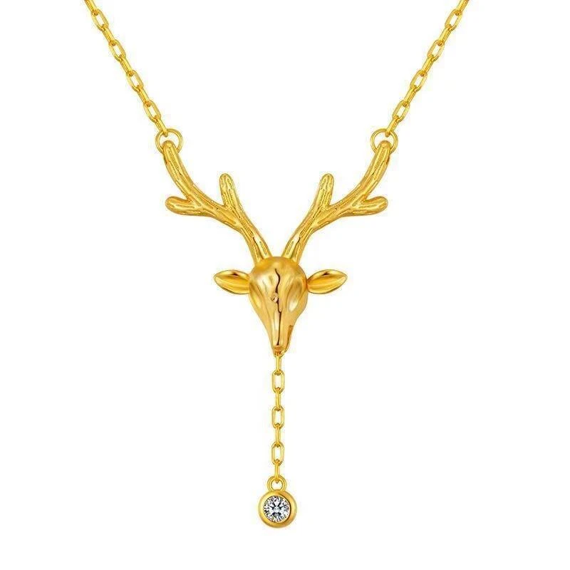 Qingdao Singsun Crafts Co - Alibaba Stag Jeweled Pendant Necklace In Faux Gold What's New, Pussycat? 3 Qingdao Singsun Crafts Co - Alibaba Stag Jeweled Pendant Necklace In Faux Gold What's New, Pussycat?