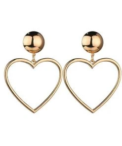 Qingdao Singsun Crafts Co - Alibaba Wrecking Ball Heart Hoop Earrings In Gold What's New, Pussycat?
