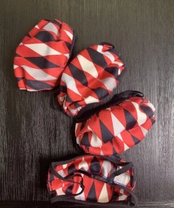 Pinup Girl Clothing What's New, Pussycat? Social Distancing Fabric Face Masks - Set Of 4pcs - Style #1 - Adult - Harley-quin Cotton Sateen