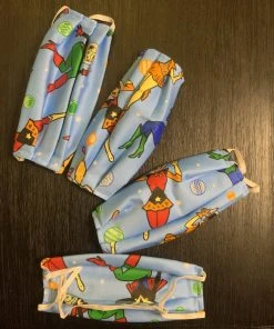 Pinup Girl Clothing Social Distancing Fabric Masks - Set Of 4pcs - Style #5 - Adult - Space Babes Print Cotton Sateen Shop All In-Stock Items By Size