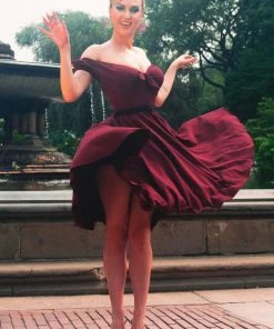 Final Sale - Natalie Dress In Garnet Crepe | Pinup Couture Shop All In-Stock Items By Size 11 Final Sale - Natalie Dress In Garnet Crepe | Pinup Couture Shop All In-Stock Items By Size