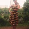 Final Sale - Ella Vintage Style Sun Dress In House Harlequin Yellow Cotton Sateen | Pinup Couture