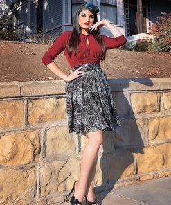 Malia Top In Merlot ITY | Laura Byrnes Design What's New, Pussycat?