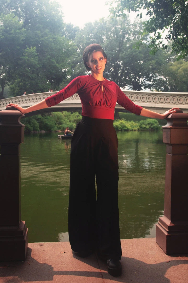 Malia Top In Merlot ITY | Laura Byrnes Design 9 Malia Top In Merlot ITY | Laura Byrnes Design