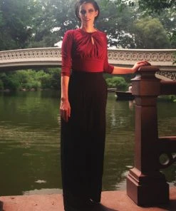 Malia Top In Merlot ITY | Laura Byrnes Design What's New, Pussycat?