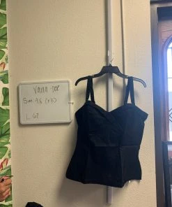 Pinup Girl Clothing Shop All In-Stock Items By Size OYS - Vamp Top In Black - L67