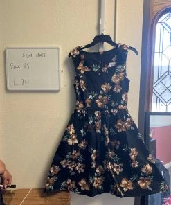 Pinup Girl Clothing OYS - Tropical Floral Golightly Dress - L70 Shop All In-Stock Items By Size