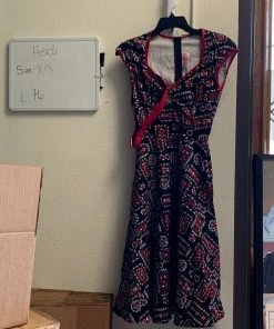 Pinup Girl Clothing OYS - Heidi Dress In Bandana Print - L76 Shop All In-Stock Items By Size