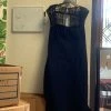Pinup Girl Clothing Shop All In-Stock Items By Size OYS - Black Bengaline Wiggle Dress With Lace Detail - L77