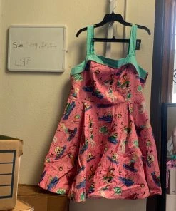 Pinup Girl Clothing OYS - Netti Dress In Pirate Map Print - L77 Shop All In-Stock Items By Size