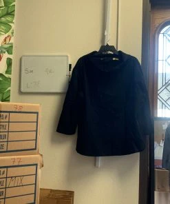 Pinup Girl Clothing Shop All In-Stock Items By Size OYS - Joanie Top In Black Ponte - L78