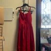 Pinup Girl Clothing Shop All In-Stock Items By Size OYS - Jenny Dress In Red Sateen (Old Style, No Pockets) - L79