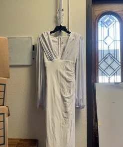 Pinup Girl Clothing OYS - Gia Gown In White - L79