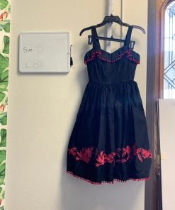 Pinup Girl Clothing OYS - Belladonna Dress In Black - L80 Shop All In-Stock Items By Size