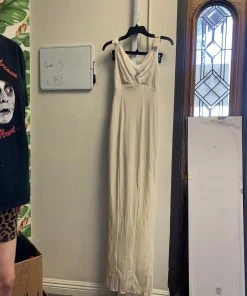 Pinup Girl Clothing OYS - Gilda Gown In Ivory Velvet - L81