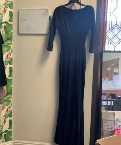 Pinup Girl Clothing OYS - Theodora Gown In Black - L84 Shop All In-Stock Items By Size