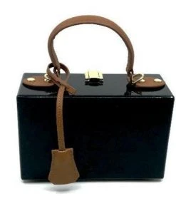 Sea Lily Eleanor Black Box Bag