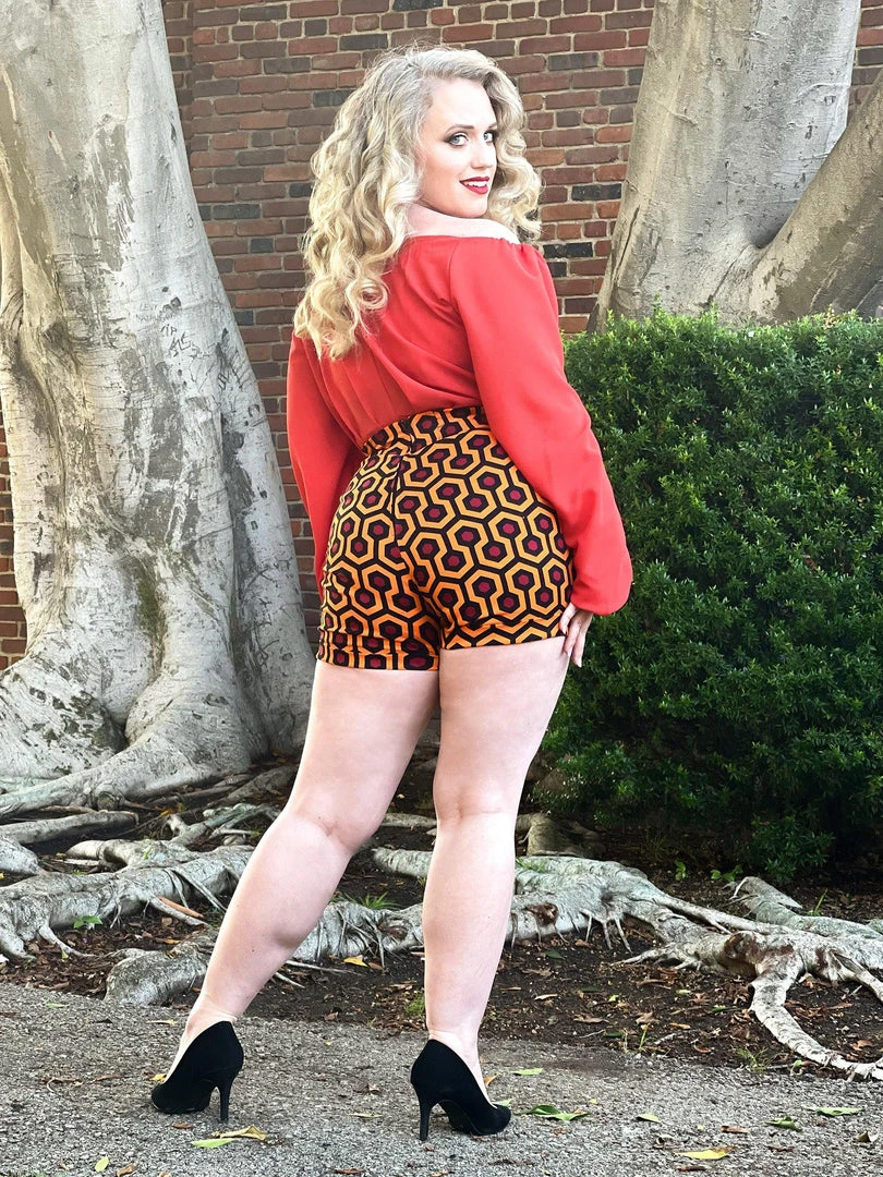 What's New, Pussycat? High Waisted Shorts In Hotel Hexagon Twill | Laura Byrnes Design 5 What's New, Pussycat? High Waisted Shorts In Hotel Hexagon Twill | Laura Byrnes Design