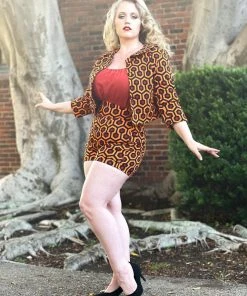 What's New, Pussycat? High Waisted Shorts In Hotel Hexagon Twill | Laura Byrnes Design