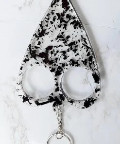 Koasted Shop All In-Stock Items By Size Black Flake Planchette Resin Keychain