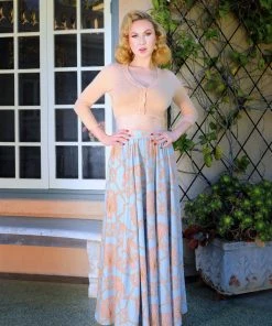 LBHM Final Sale - Amalie Ballerina Maxi Skirt In Take Me To Versailles | Laura Byrnes & Hope Morrison Shop All In-Stock Items By Size