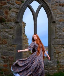 LBHM Molly Maxi Gown In Royal Woods Crepe | Laura Byrnes & Hope Johnstun