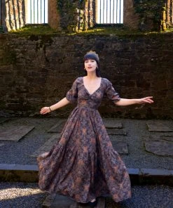 LBHM Molly Maxi Gown In Royal Woods Crepe | Laura Byrnes & Hope Johnstun 19 LBHM Molly Maxi Gown In Royal Woods Crepe | Laura Byrnes & Hope Johnstun