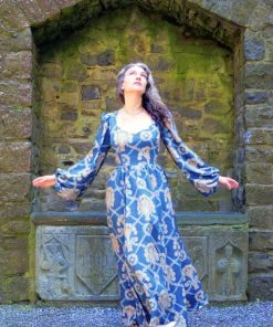 LBHM Lucrezia Maxi Gown In Take Me To Galway Crepe | Laura Byrnes & Hope Johnstun What's New, Pussycat?