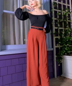 Dietrich Trousers In Spice 30" Inseam | Laura Byrnes Designs