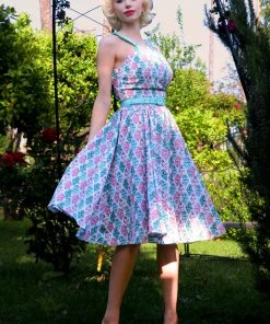 LBHM What's New, Pussycat? Harley Swing Dress In SoCal Dreaming Twill | Laura Byrnes & Hope Johnstun