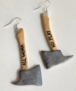 Beatitcreep All Work And No Play Axe Earrings | Beat It Creep What's New, Pussycat?