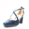 Chelsea Crew What's New, Pussycat? Maggie Mae Heels In Blue Velvet