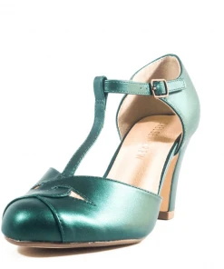 Chelsea Crew Good Witch Dancing Shoes In Metallic Green What's New, Pussycat?