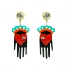 Gissa Bicalho Helping Hand Earrings In Acrylic What's New, Pussycat?